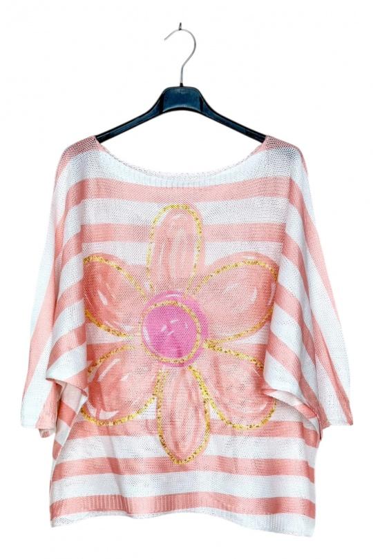 Tops Femme Saumon LUCKY NANA CX 2234-02 Efashion Paris