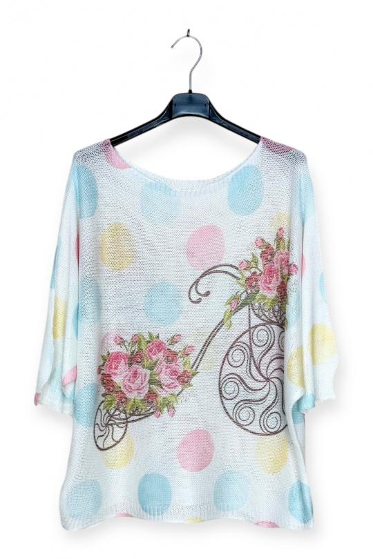 Tops Femme Imprimé LUCKY NANA CX 2234-05 Efashion Paris