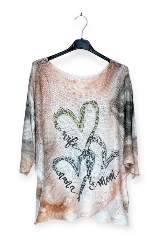 Tops Femme Imprimé LUCKY NANA CX 2234-06 Efashion Paris