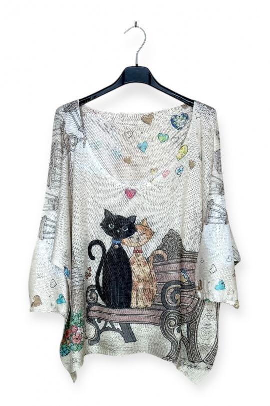 Tops Femme Imprimé LUCKY NANA CX 2001-31 Efashion Paris