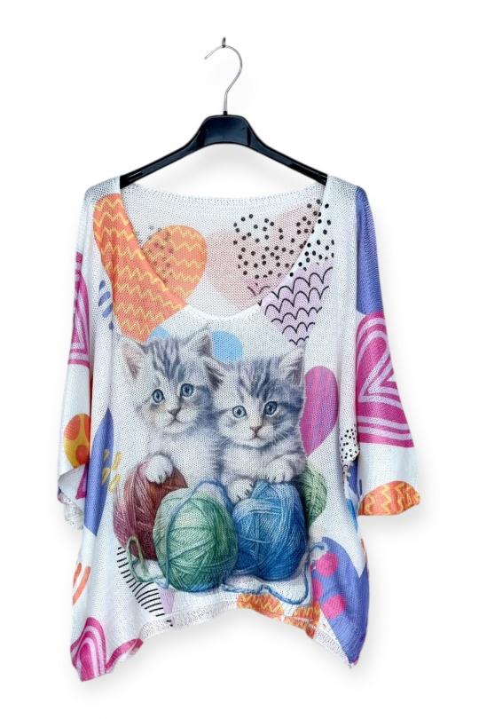 Tops Femme Imprimé LUCKY NANA CX 2001-32 Efashion Paris