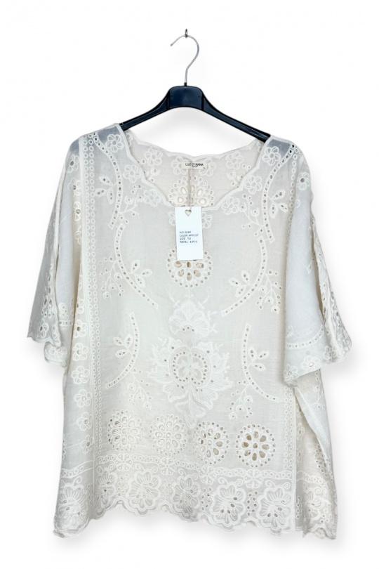 Tops Femme Blanc LUCKY NANA CX 069 Efashion Paris
