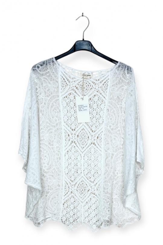Tops Femme Blanc LUCKY NANA CX 855 Efashion Paris