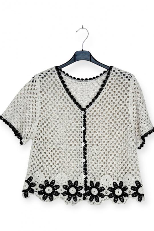 Tops Femme Blanc LUCKY NANA CX L801 Efashion Paris