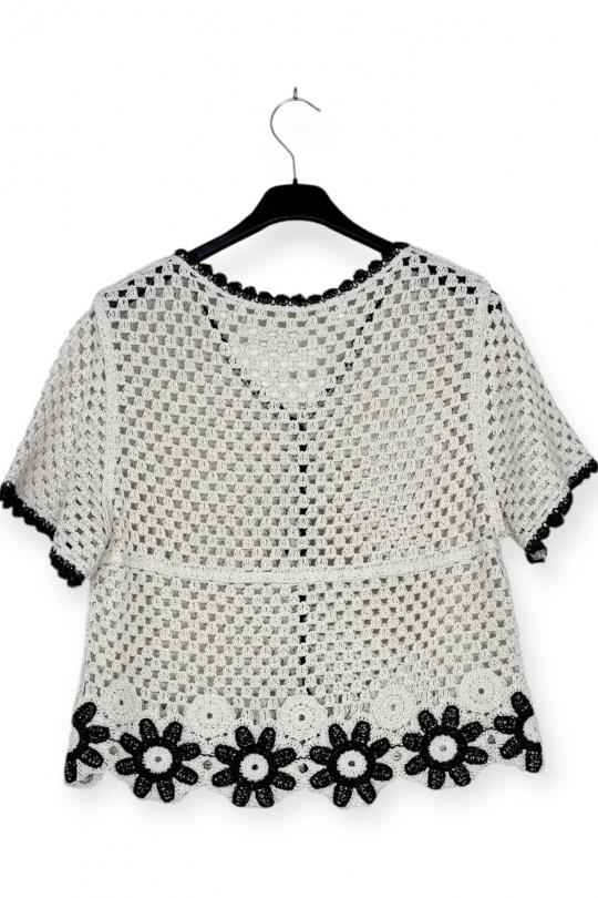 Tops Femme Blanc LUCKY NANA CX L801 Efashion Paris