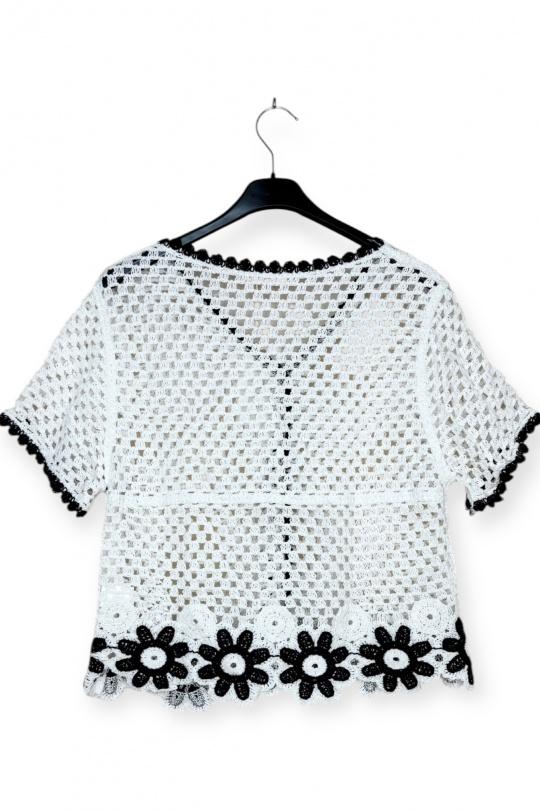 Tops Femme Blanc LUCKY NANA CX L801 Efashion Paris
