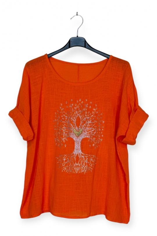 Tops Femme Bleu clair LUCKY NANA CX 8003AV Efashion Paris