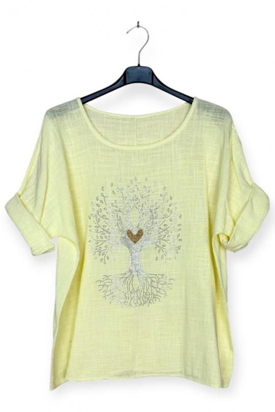 Tops Femme Bleu clair LUCKY NANA CX 8003AV Efashion Paris