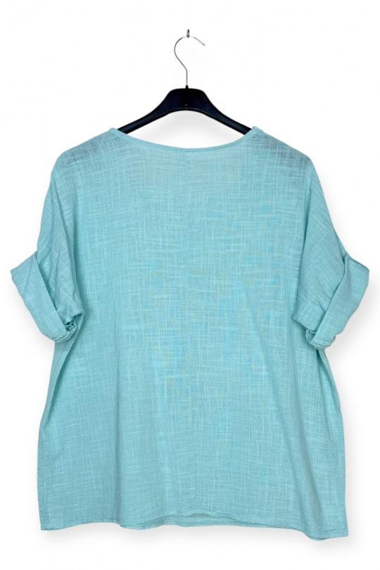 Tops Femme Bleu clair LUCKY NANA CX 8003AV Efashion Paris