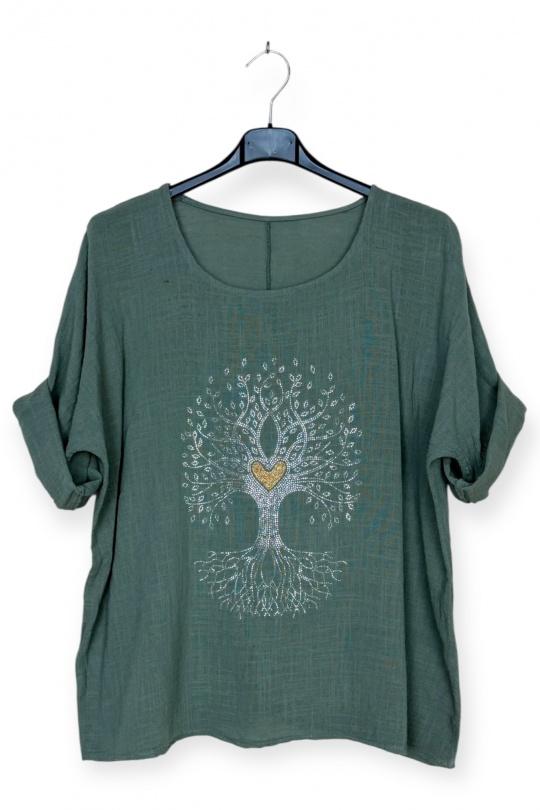 Tops Femme Bleu clair LUCKY NANA CX 8003AV Efashion Paris