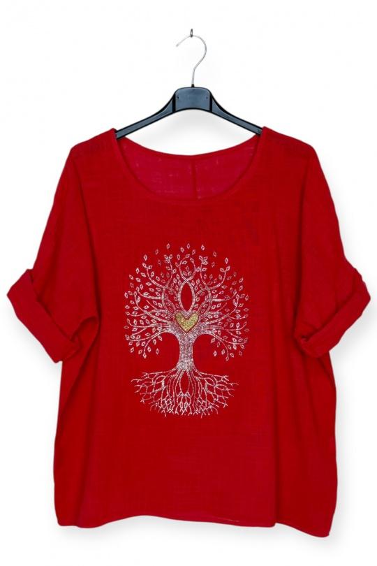 Tops Femme Bleu clair LUCKY NANA CX 8003AV Efashion Paris