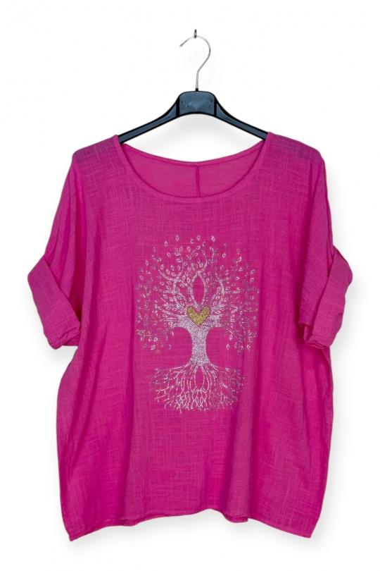 Tops Femme Bleu clair LUCKY NANA CX 8003AV Efashion Paris