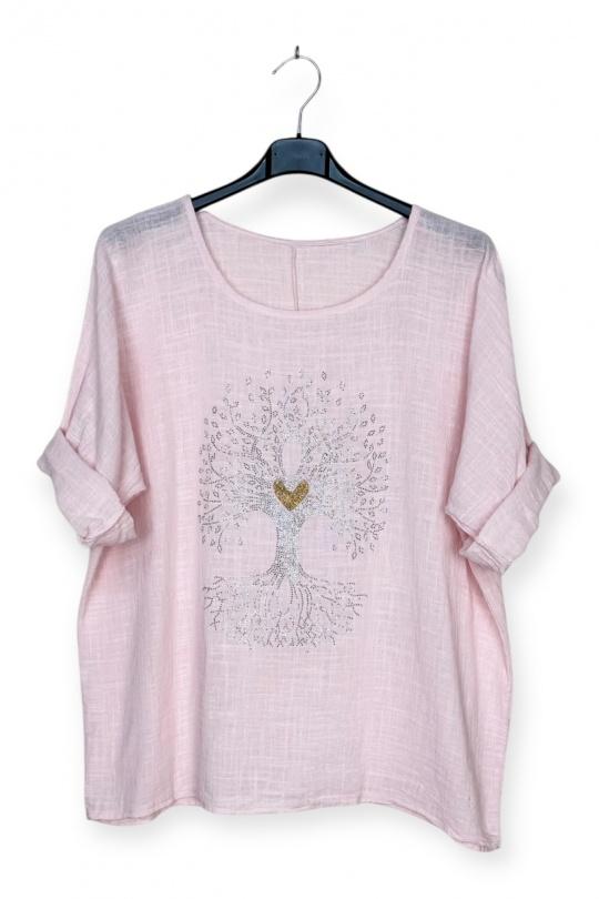 Tops Femme Bleu clair LUCKY NANA CX 8003AV Efashion Paris