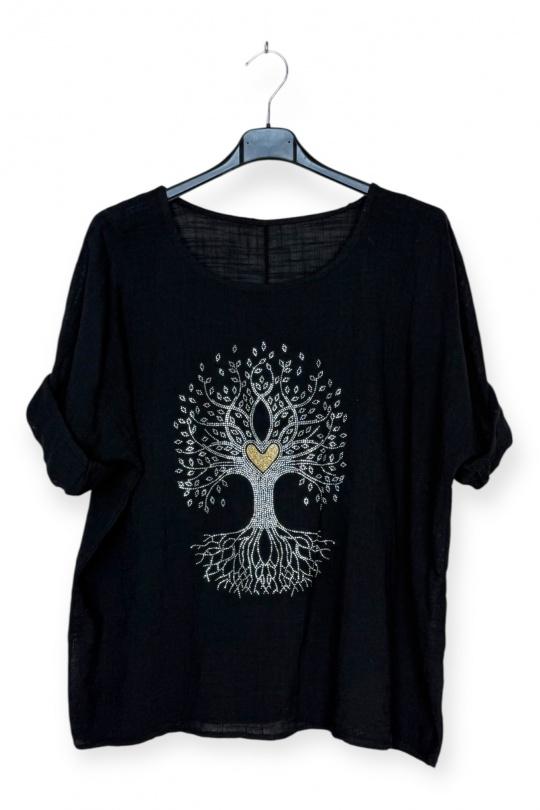 Tops Femme Bleu clair LUCKY NANA CX 8003AV Efashion Paris