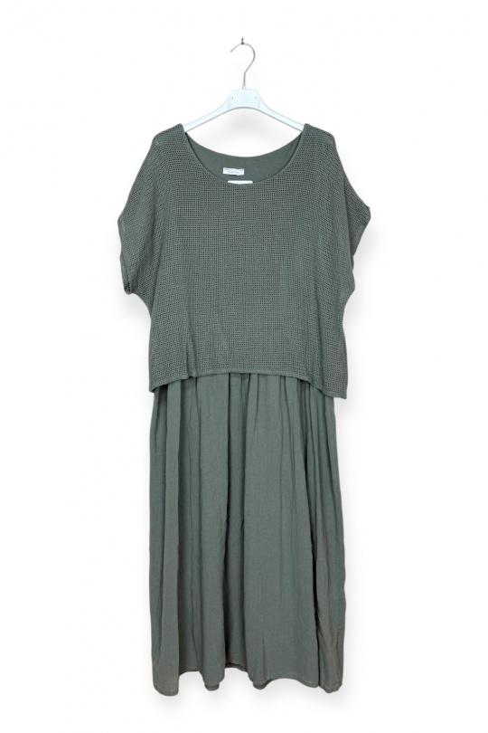 Robes longues Femme Vert pomme LUCKY NANA CX 25162 Efashion Paris