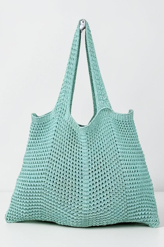 Cabas Maroquinerie Turquoise LUCKY NANA ST1 Efashion Paris