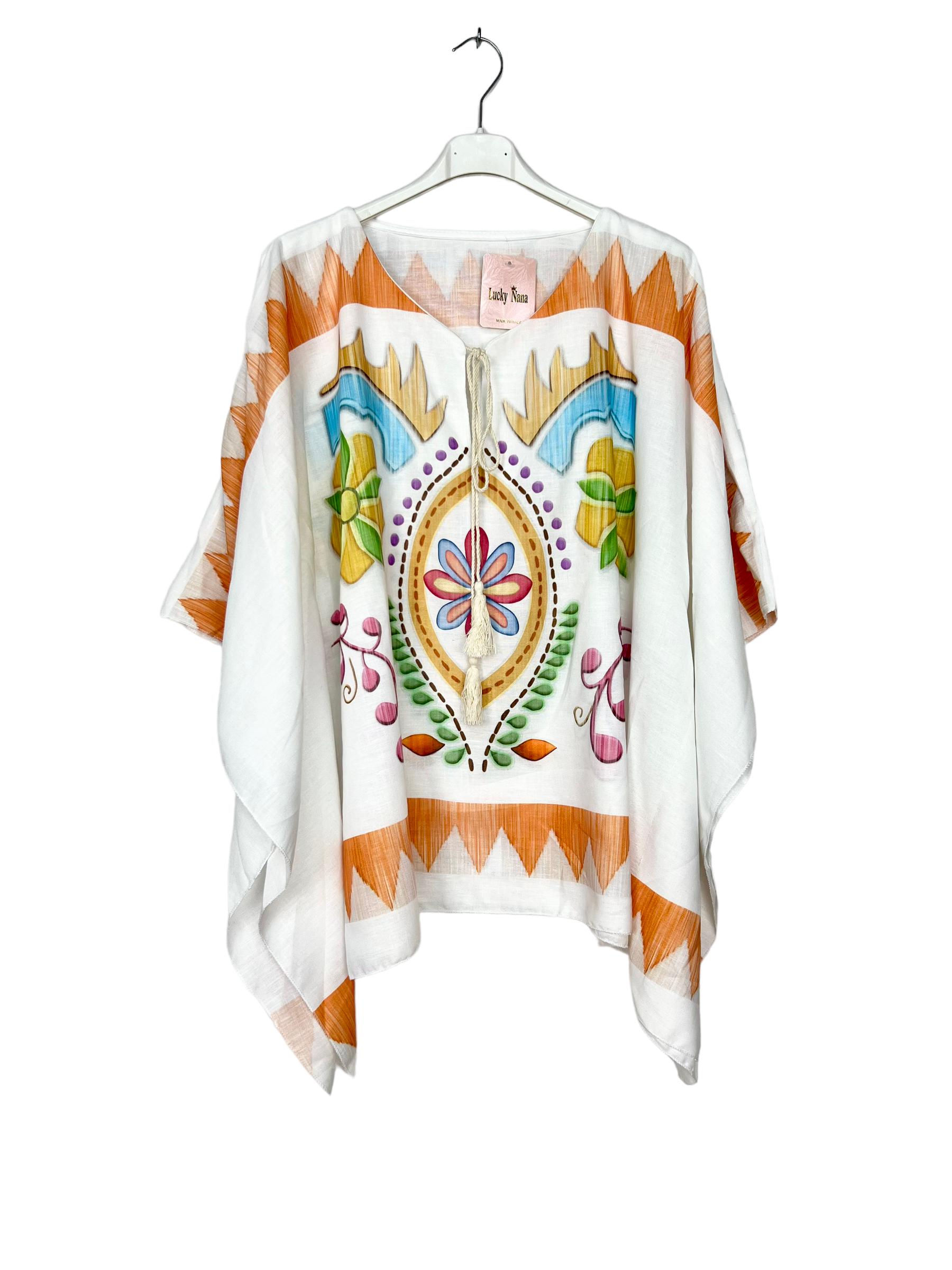 Tops Mujer Print LUCKY NANA P2312-02 #c Efashion Paris