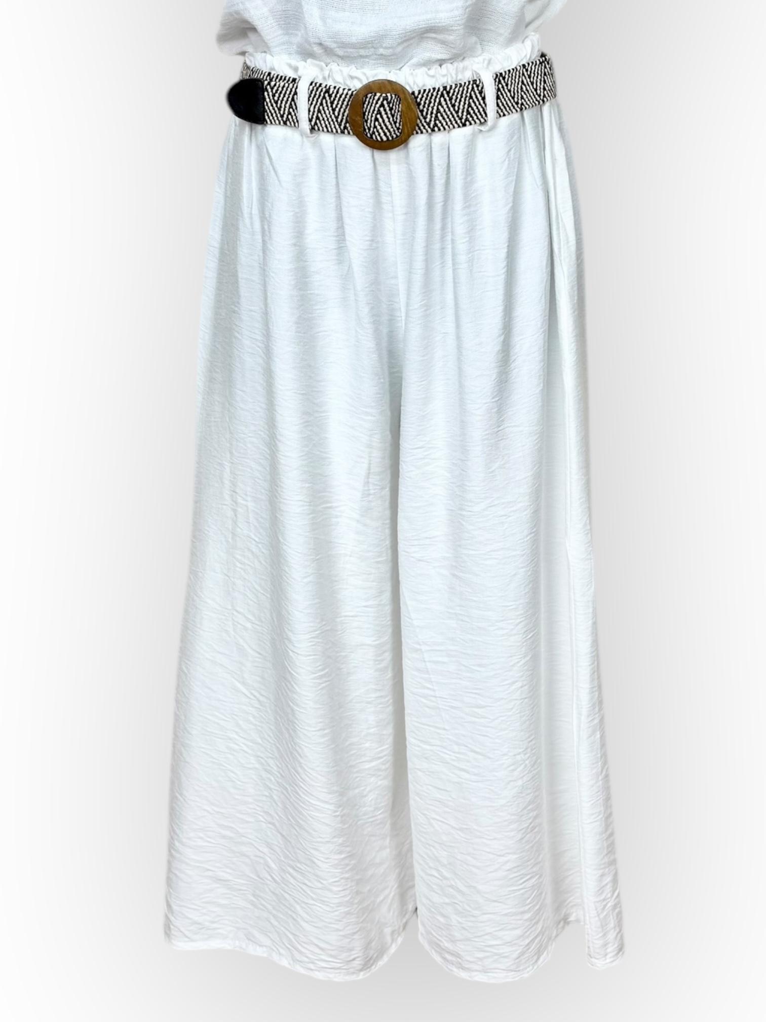 Pantalons Femme Blanc LUCKY NANA SP 26202 #c Efashion Paris