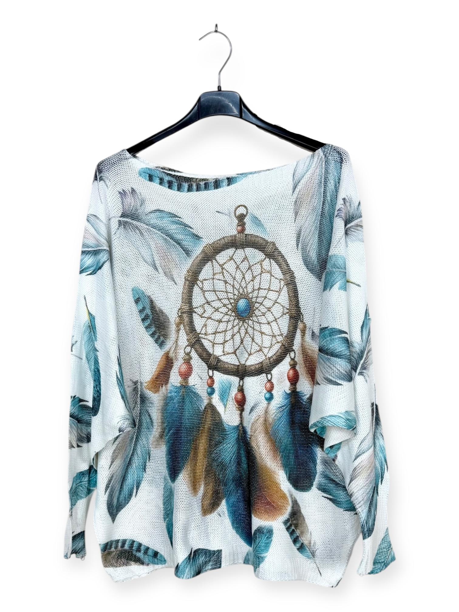 Pulls Femme Imprimé LUCKY NANA AH 21012-22 #c Efashion Paris