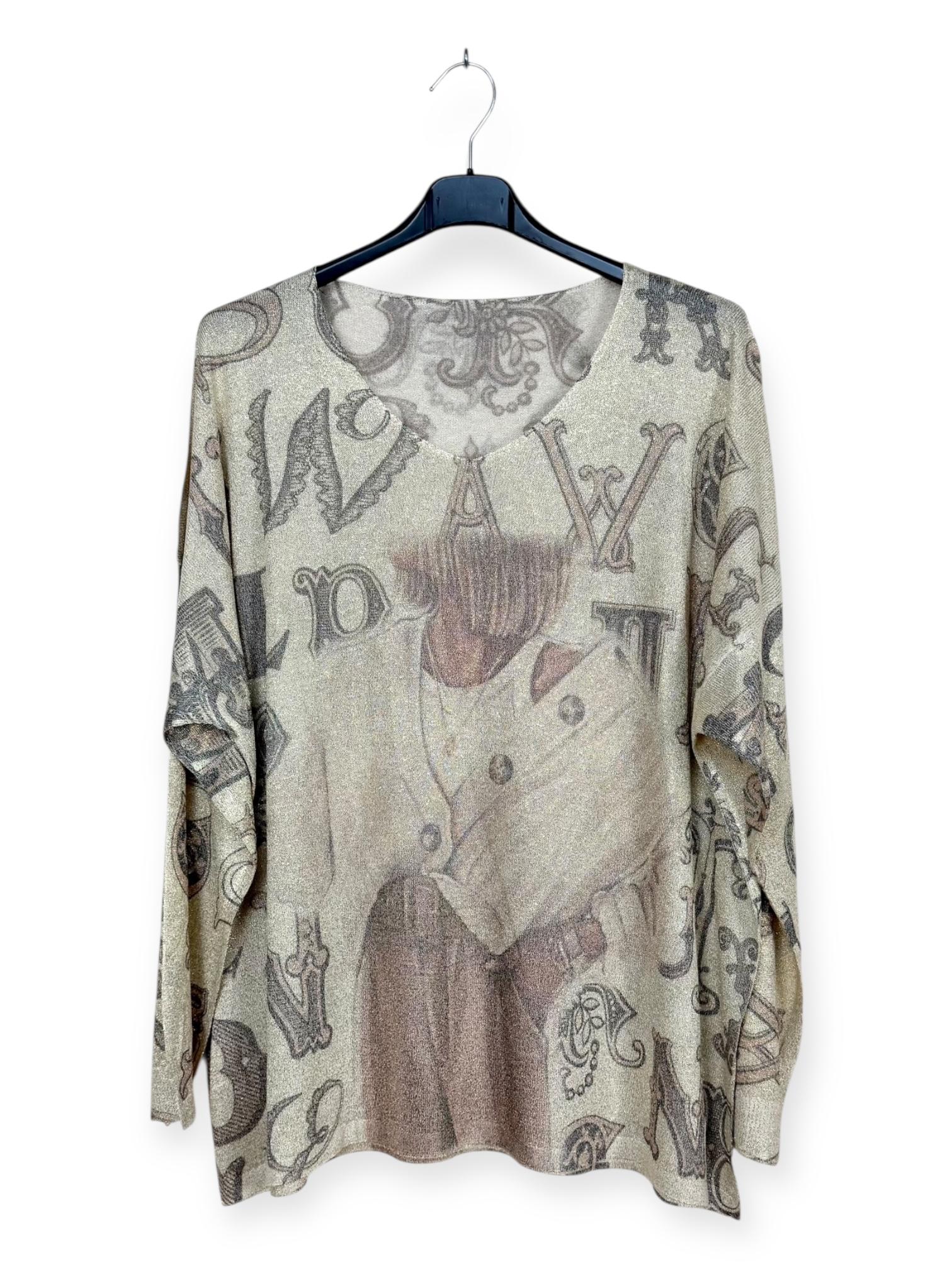 Jerséis Mujer Print LUCKY NANA AH 2864-15 #c Efashion Paris