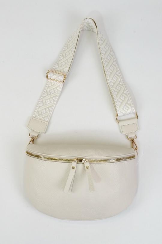 Riñonera Marroquinería Cream DOLLIBAG 87778-1 Efashion Paris
