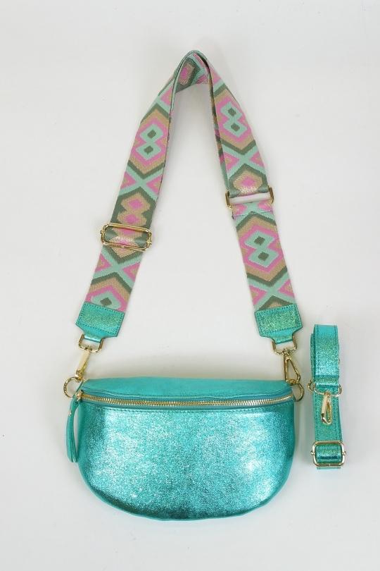 Sacs bananes Maroquinerie Vert d eau DOLLIBAG BA04BCR Efashion Paris