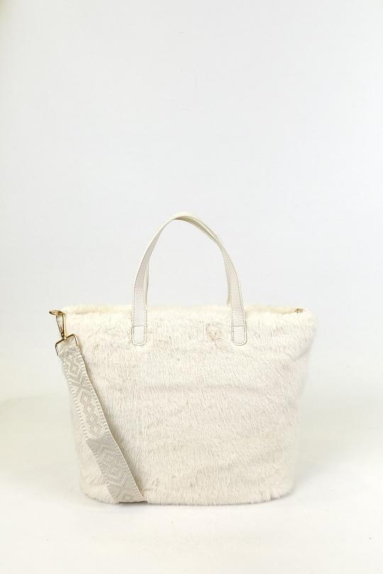 Cabas Maroquinerie Ecru DOLLIBAG 87812 Efashion Paris