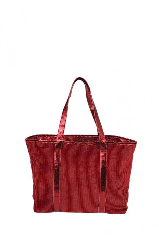 Cabas Maroquinerie Rouge DOLLIBAG 6264 Efashion Paris