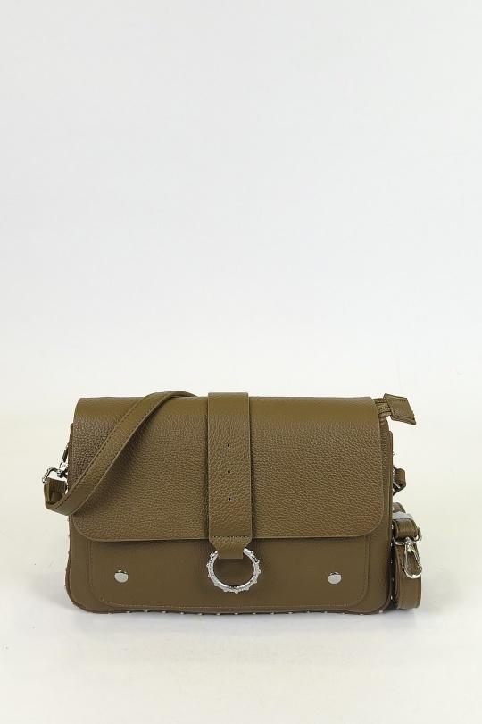 Sacs à bandoulière Maroquinerie Kaki DOLLIBAG 5133 Efashion Paris