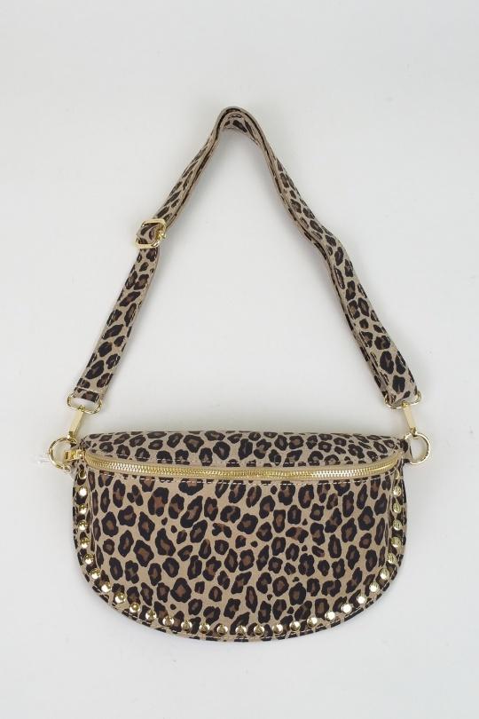 Sacs bananes Maroquinerie Léopard beige DOLLIBAG BA121CLE Efashion Paris
