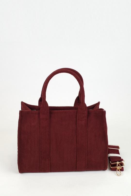 Cabas Maroquinerie Bordeaux DOLLIBAG 87817 Efashion Paris