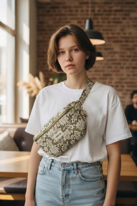 Sacs bananes Maroquinerie Rose DOLLIBAG 1015 Efashion Paris