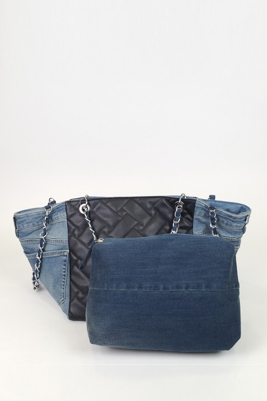 Cabas Maroquinerie Noir DOLLIBAG 2002 Efashion Paris