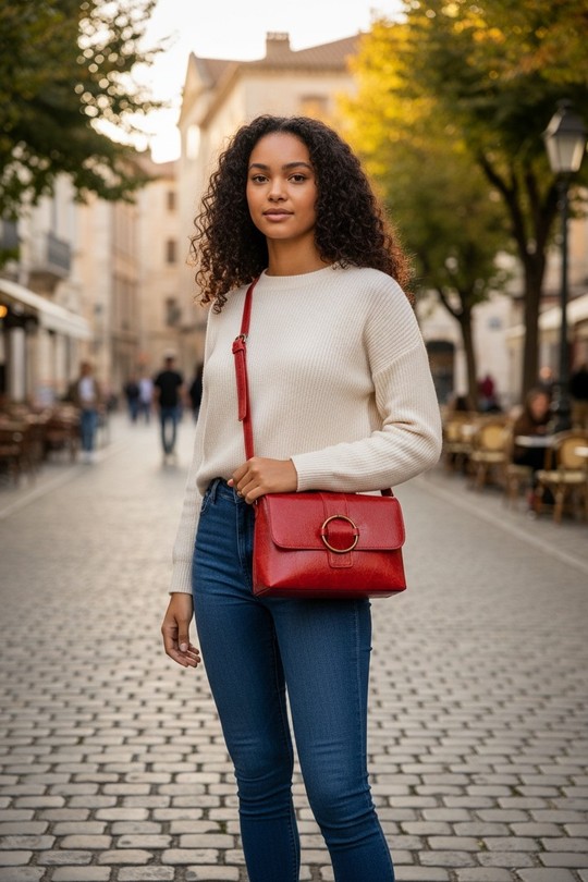 Sacs à bandoulière Maroquinerie Bleu jean DOLLIBAG IT156MA Efashion Paris