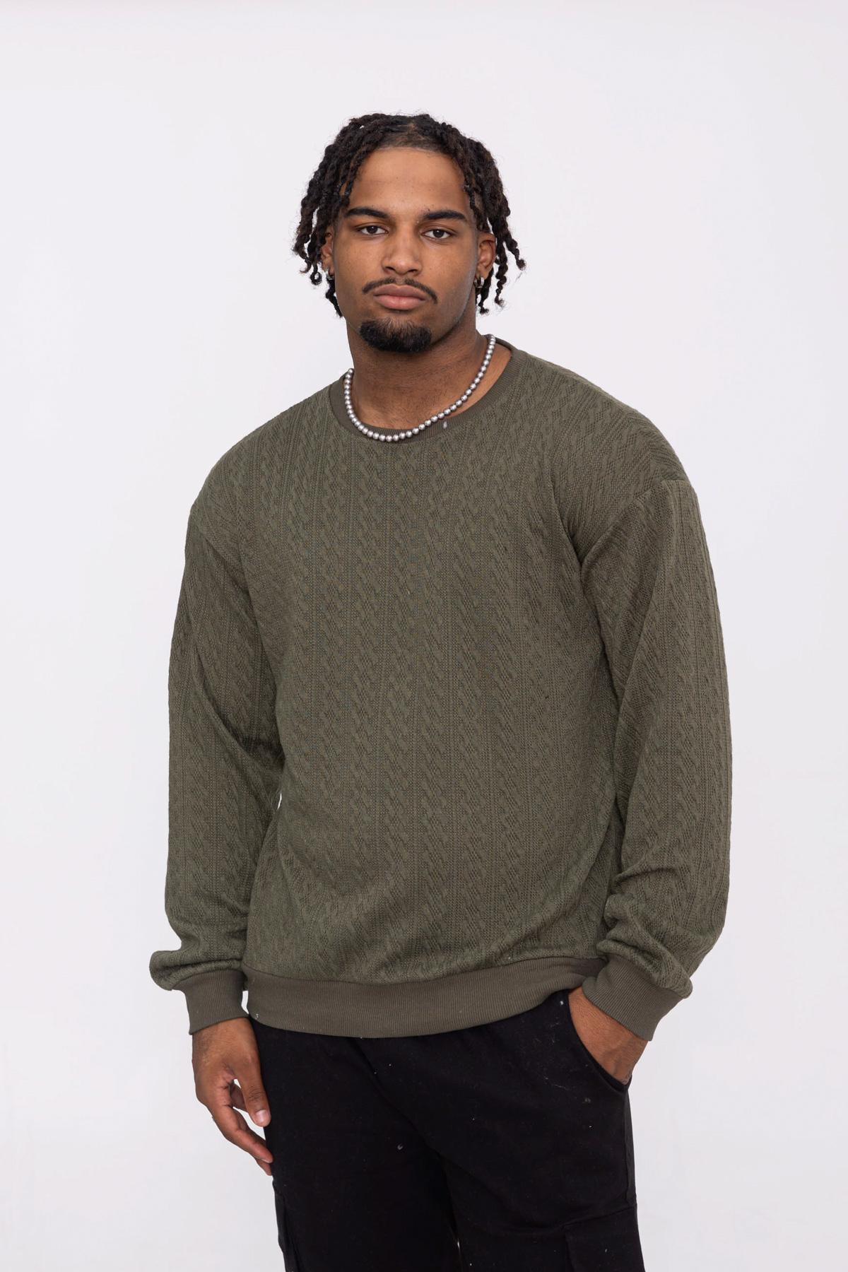 Pull Homme Drift King – Vert – Taille XL – Polaire Graphique (Occasion Parfait État)