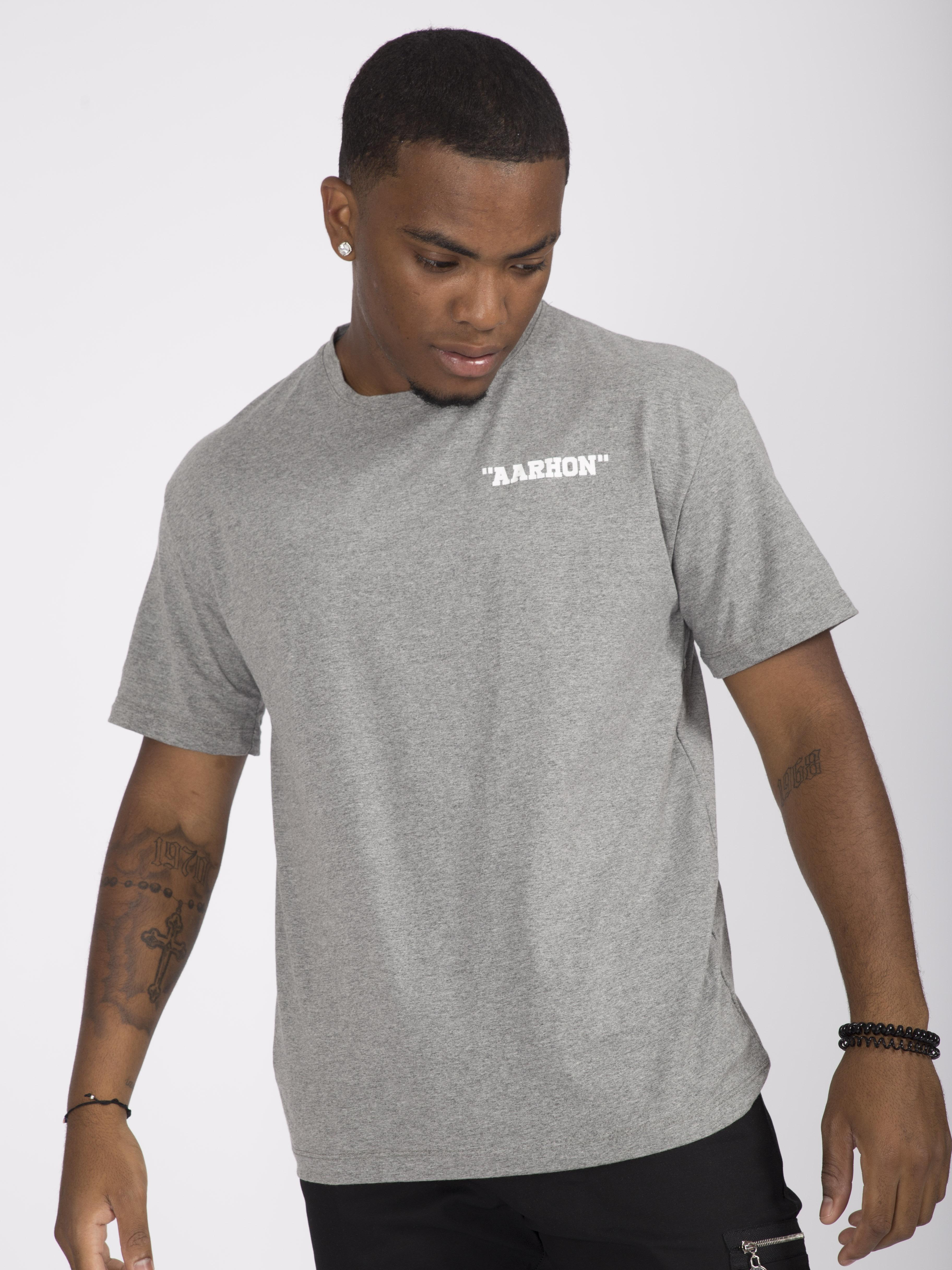 T-shirt Uomo Grey AARHON 4-8006 #c Efashion Paris