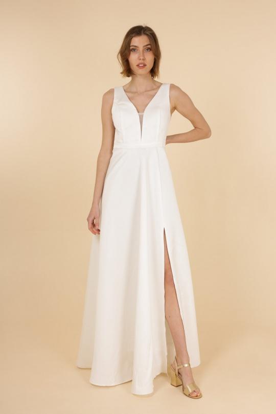 Robes longues Femme Blanc CHARM'S 8762 Efashion Paris