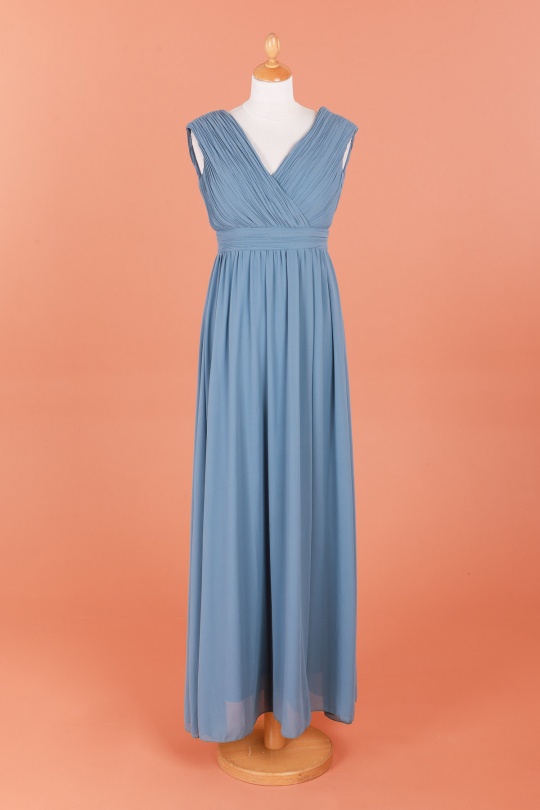 Abiti maxi Donna Jean blue CHARM'S M8881 Efashion Paris