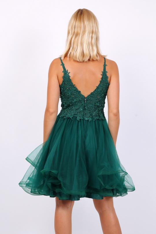 Robes de soirée Femme Bleu marine CHARM'S 9383 Efashion Paris