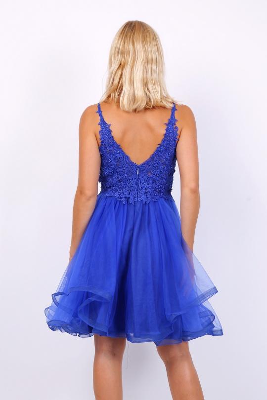 Robes de soirée Femme Bleu marine CHARM'S 9383 Efashion Paris