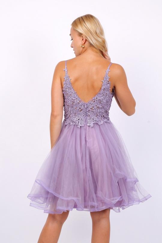 Robes de soirée Femme Bleu marine CHARM'S 9383 Efashion Paris