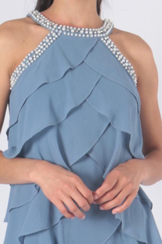 Robes courtes Femme Vieux rose CHARM'S F8350 Efashion Paris