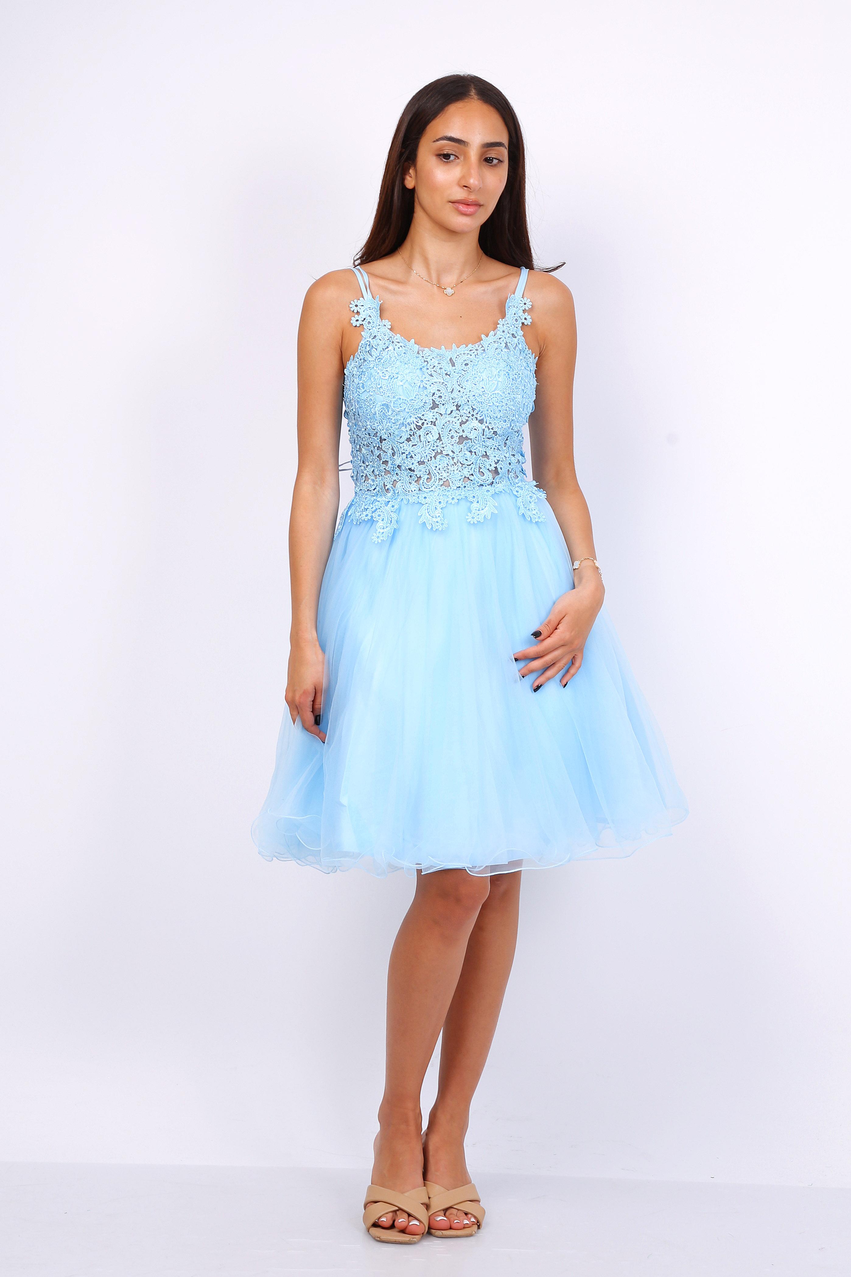 Vestidos de fiesta Mujer Sky blue CHARM'S 9392 #c Efashion Paris