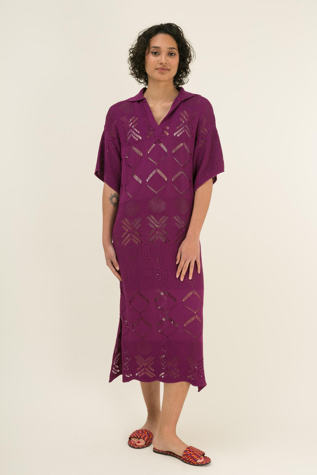 Abiti maxi Donna Mauve The Corner (by The Moment)  6965 #c Efashion Paris