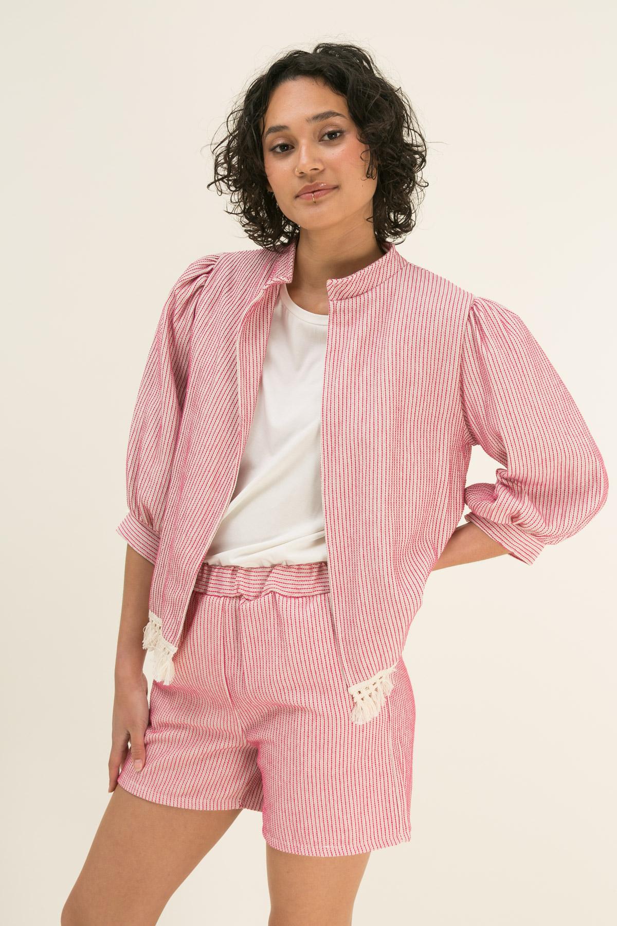 Vestes  Femme Fuschia The Corner (by The Moment)  8019 #c Efashion Paris