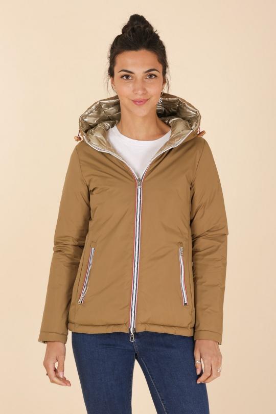 Doudounes Femme Camel / Or LAURA JO 22065 Efashion Paris