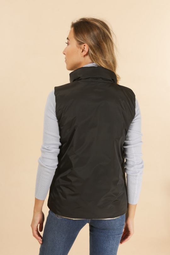 Doudounes Femme Noir/or LAURA JO 21034 Efashion Paris