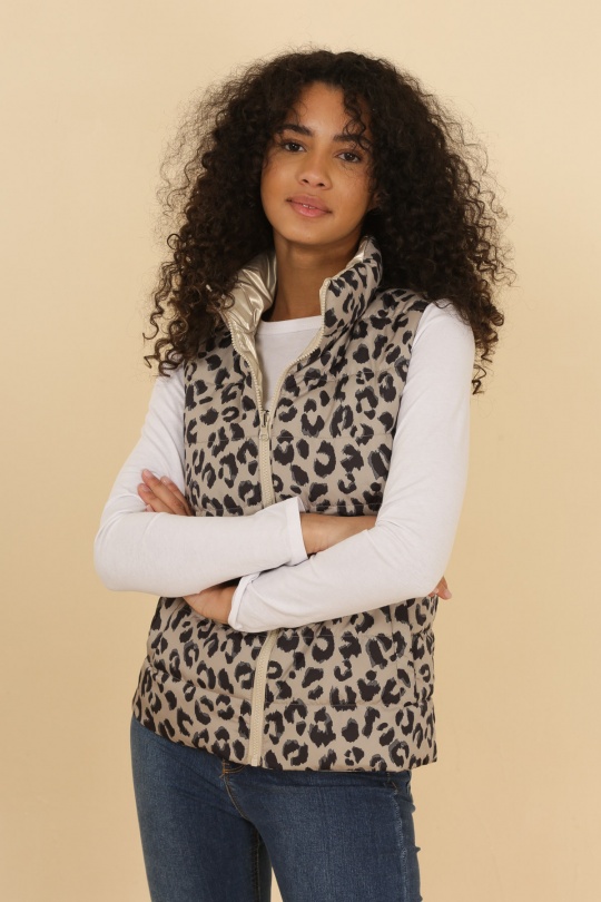 Doudounes Femme Or LAURA JO 21034 REVERSIBLE Efashion Paris