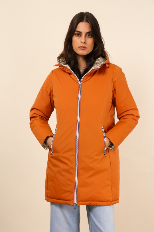 Doudounes Femme Brique LAURA JO 22066 Efashion Paris