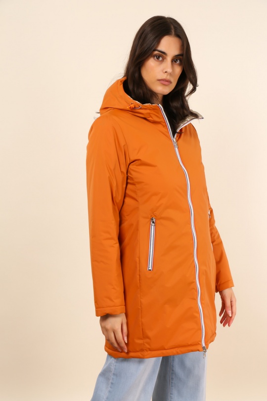 Doudounes Femme Brique LAURA JO 22066 Efashion Paris